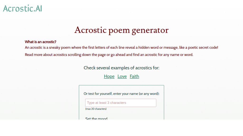 Acrostic AI