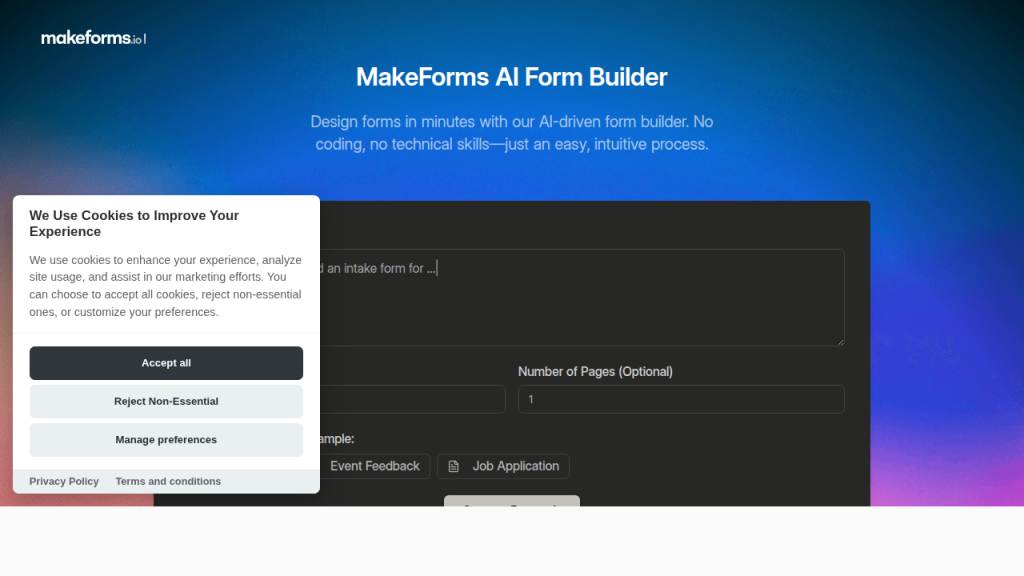 MakeForms AI Form Builder