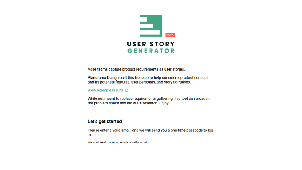 User Story Generator