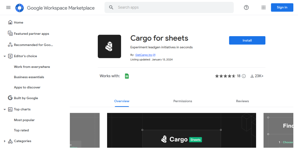 AI for Sheets by Cargo
