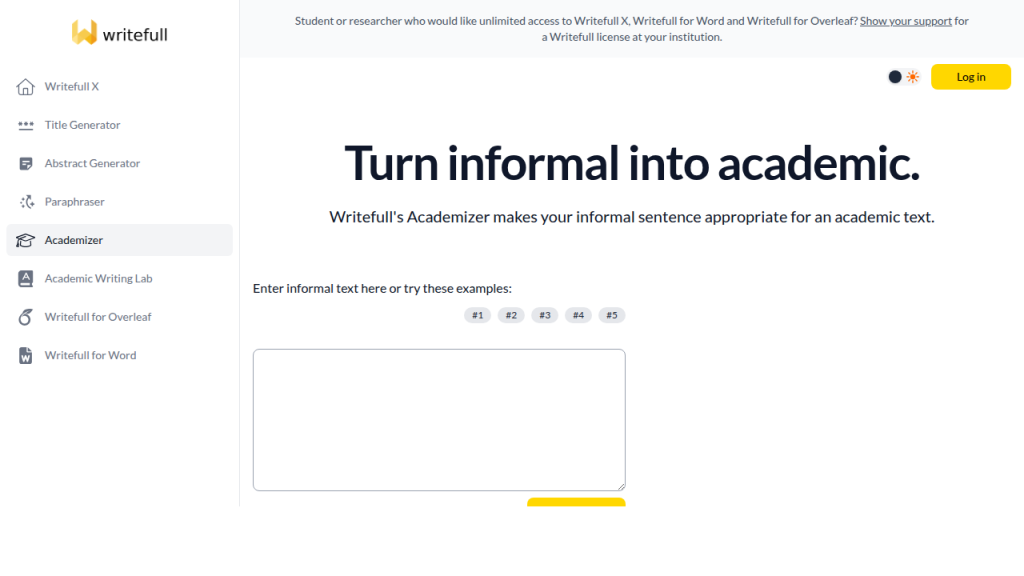Writefull Academizer