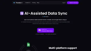 AI Assisted Data Sync by Thunderbit