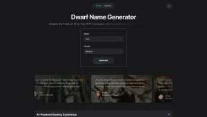 Dwarf Name Generator