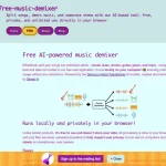 Free Music Demixer