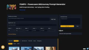 PUMPG — Midjourney prompt generator